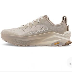 Altra Beige Trail Running Shoes with Vibram Sole